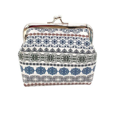 Aelicy Fashion Women Bag Fashion Women Printed Leather Coin Purse Square Clutch 4 Inch Boho Stripe Bags For Womens 2019