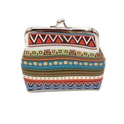 Aelicy Fashion Women Bag Fashion Women Printed Leather Coin Purse Square Clutch 4 Inch Boho Stripe Bags For Womens 2019