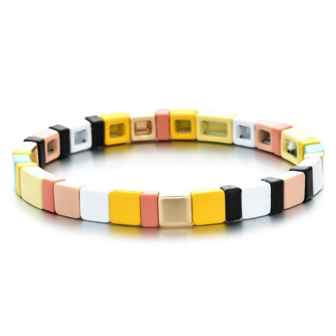 Rainbow Tile Bracelet Set