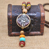 Elephant Bead Pendant Necklace