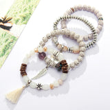 I Love You Bracelet Set - Beige