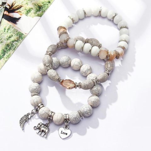 I love Elephants Bracelet Set
