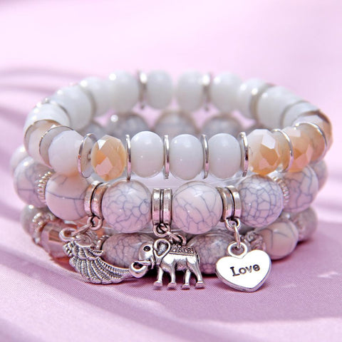 I love Elephants Bracelet Set