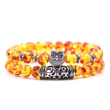 Owl Bracelet Duo - Amber
