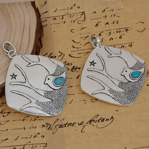 Turquoise Bird Pendant