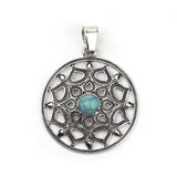 Turquoise Mandala Pendant