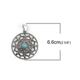 Turquoise Mandala Pendant