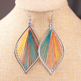 Multi-color Handmade String Earring