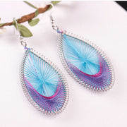 Blue Ocean Handmade String Earring