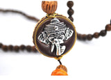Elephant Bead Pendant Necklace