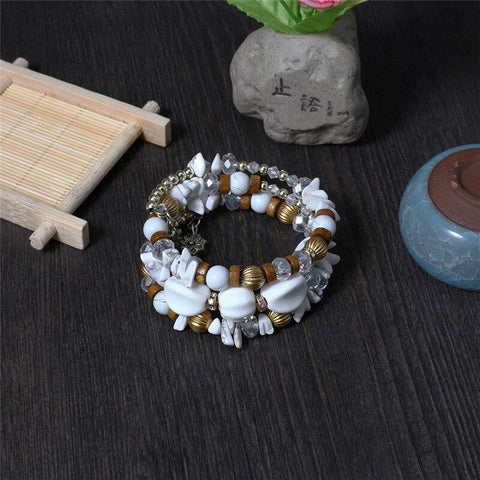 Snow Bohemian Spiral Bracelet