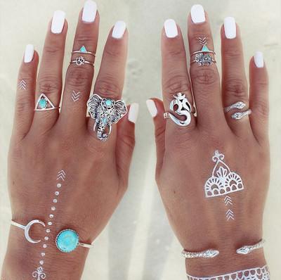 Elephant Ring Set 8 rings