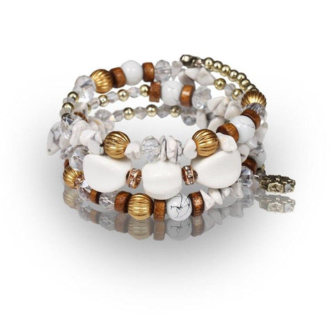 Snow Bohemian Spiral Bracelet