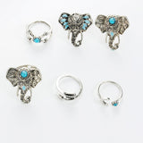 Elephant Ring Set - 6 rings