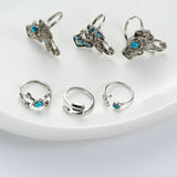 Elephant Ring Set - 6 rings