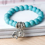 Turquoise Beaded Elephant Bracelet