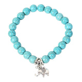 Turquoise Beaded Elephant Bracelet