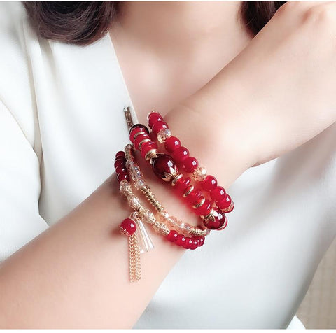 Resin Bead Stackable Bracelet