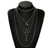 Bohem Triangle Pendant Necklace