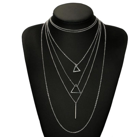 Bohem Triangle Pendant Necklace