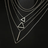 Bohem Triangle Pendant Necklace