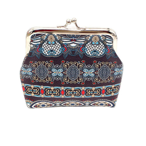 Aelicy Fashion Women Bag Fashion Women Printed Leather Coin Purse Square Clutch 4 Inch Boho Stripe Bags For Womens 2019