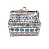 Aelicy Fashion Women Bag Fashion Women Printed Leather Coin Purse Square Clutch 4 Inch Boho Stripe Bags For Womens 2019
