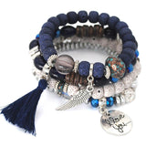 Crystal Galaxy Bracelet Set - I Love You