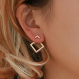 Trendy Geometric Style Earrings