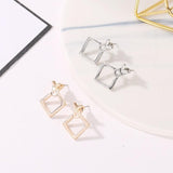 Trendy Geometric Style Earrings