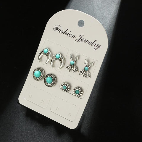 Geometric Horn Arrow Earring Set