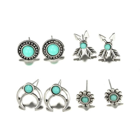 Geometric Horn Arrow Earring Set