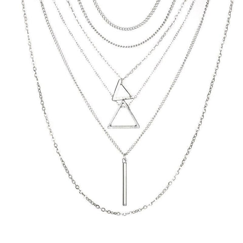 Bohem Triangle Pendant Necklace