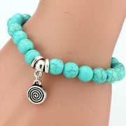 Bohemian Spiral Pendant Bracelet