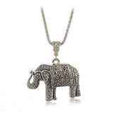 Vintage Elephant Pendant Necklace