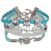 Boho Leather Bracelet Set