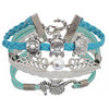 Boho Leather Bracelet Set