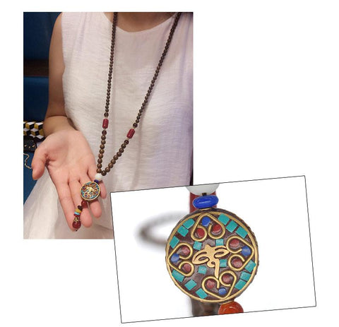 Buddhist Wooden Bead Mala