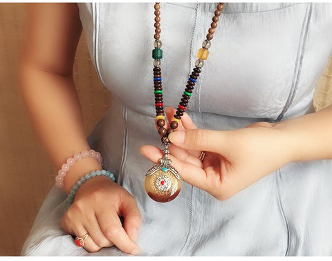 Buddhist Wooden Bead Mala